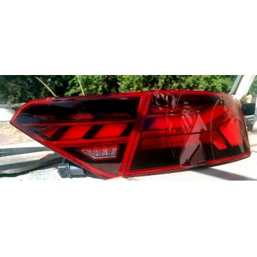 Audi A5 8T 2007+ оптика задняя тюнинг 2017 look красная
