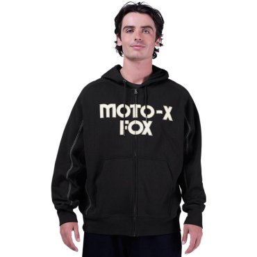 Толстовка FOX Oversize ZIp Hoodie - MOTO-X [Black]