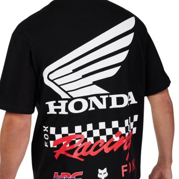 Футболка FOX OVERSIZE Short Sleeve Tee - HONDA® [Black]