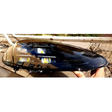 Porsche Cayenne 958 2011+ оптика передняя FULL LED тюнинг 2023+ look  черная SJC