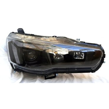 Mitsubishi Lancer X оптика передняя FULL LED Audi A5 стиль 