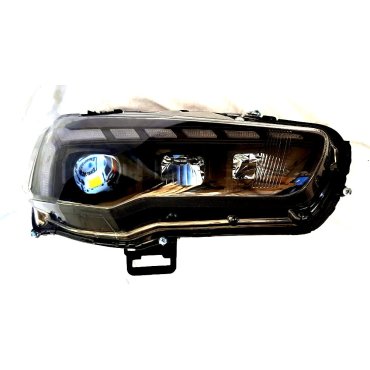 Mitsubishi Lancer X оптика передняя FULL LED Audi A5 стиль 