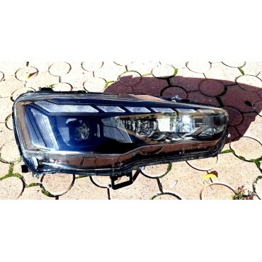 Mitsubishi Lancer X оптика передняя FULL LED Audi A5 стиль 