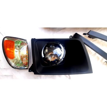 Toyota Land Cruiser LC100 1998+ оптика передняя Full LED + решетка радиатора  стиль 3D