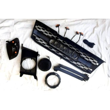 Toyota Land Cruiser LC100 1998+ оптика передняя Full LED + решетка радиатора  стиль 3D