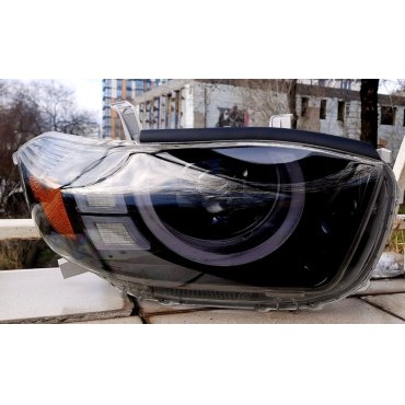 Toyota Highlander 2008 оптика передняя FULL LED Defender look 