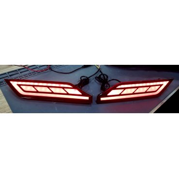 Mitsubishi Pajero Sport 2019+ LED вставки катафоты в задний бампер тип A