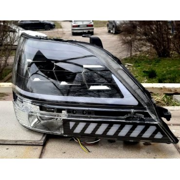 Lexus RX300 1998+ оптика передняя Full LED черная RP