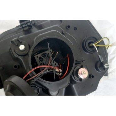 Suzuki Jimny 1998+ оптика передняя черная FULL LED тип Defender RP