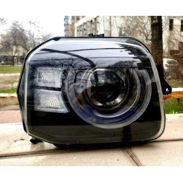 Suzuki Jimny 1998+ оптика передняя черная FULL LED тип Defender RP