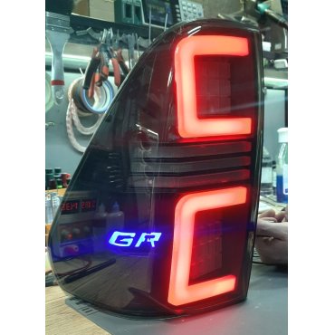 Toyota Hilux Revo 2014 оптика задняя тюнинг LED черная GR look