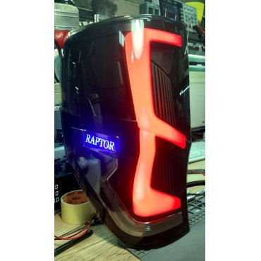 Ford Ranger T6 T7 задние тюнинг фонари LED черные Raptor logo