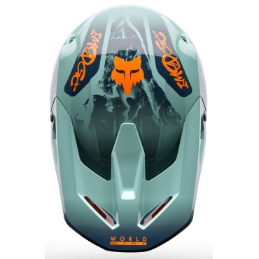 Шолом FOX V1 Helmet - IMAGE PRINT [Arctic]