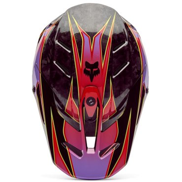 Шолом FOX V3 RS Helmet - CANVAS [Red]