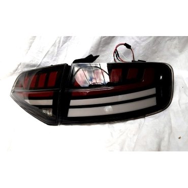 Audi A4 B8 2009+ седан  оптика задняя FULL LED черно-красная 