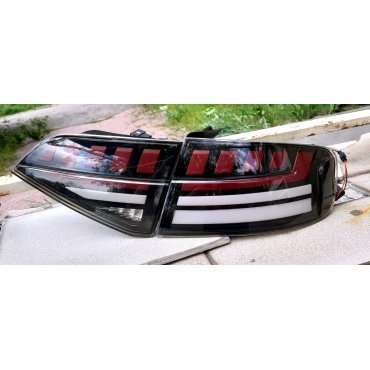 Audi A4 B8 2009+ седан  оптика задняя FULL LED черно-красная 