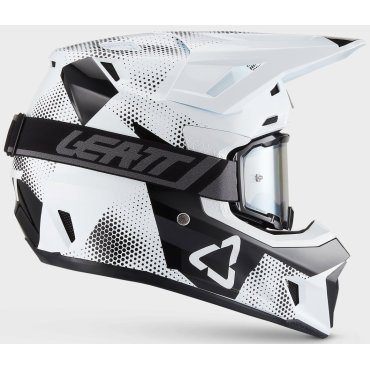 Шолом LEATT Moto 7.5 Helmet + Goggle [White]