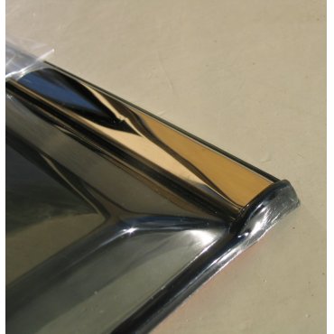 Hyundai Santa Fe  3 IX45 ветровики дефлекторы окон  ASP с молдингом нержавеющей стали