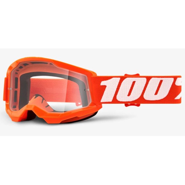Дитячі окуляри 100% STRATA 2 Youth Goggle Orange - Clear Lens