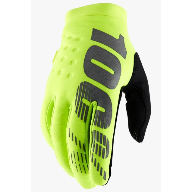 Зимові перчатки 100% BRISKER Glove [Fluo Yellow]