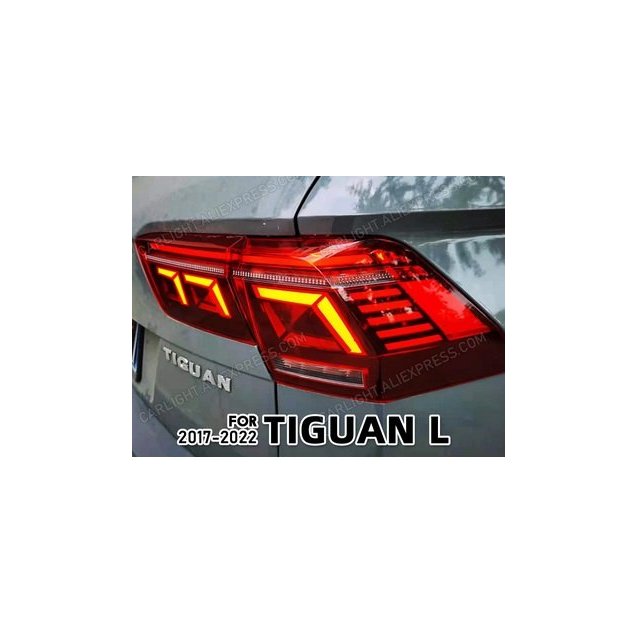 Volkswagen Tiguan L 2016+ оптика задняя альтернативная LED стиль 2020+ RSU