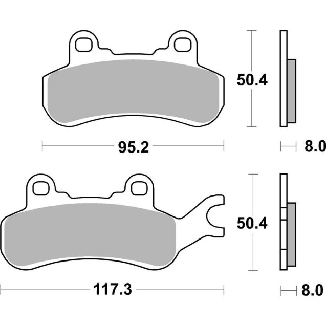 Гальмівні колодки SBS Racing Brake Pads