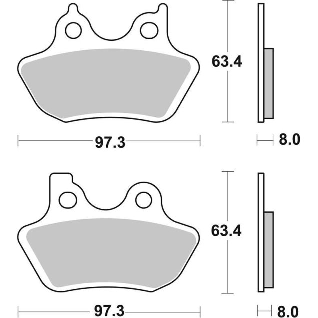 Гальмівні колодки SBS High Power Brake Pads