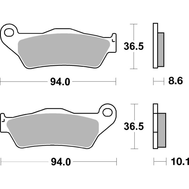 Гальмівні колодки SBS Racing Rear Brake Pads