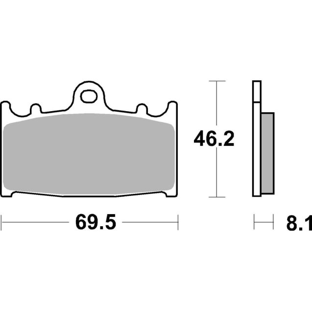 Гальмівні колодки SBS Standard Brake Pads