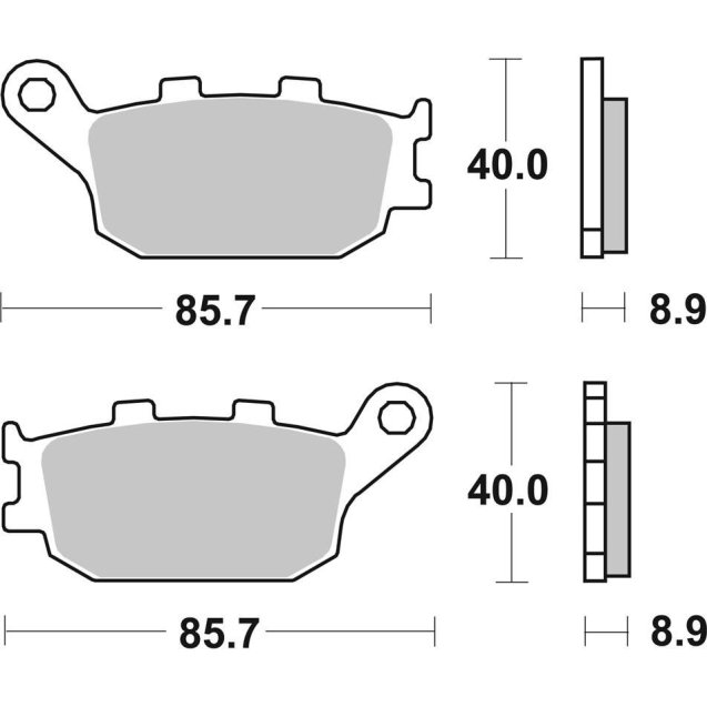 Гальмівні колодки SBS Standard Brake Pads