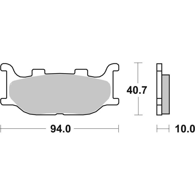 Гальмівні колодки SBS Standard Brake Pads