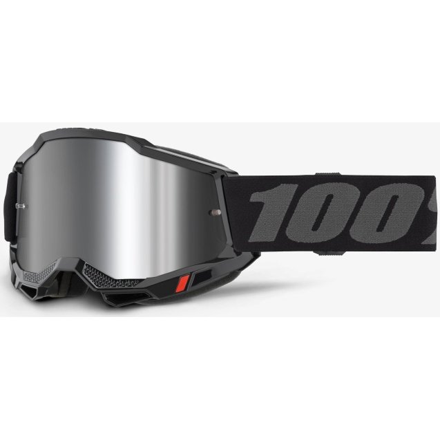 Окуляри 100% ACCURI 2 Goggle Black - Mirror Silver Lens