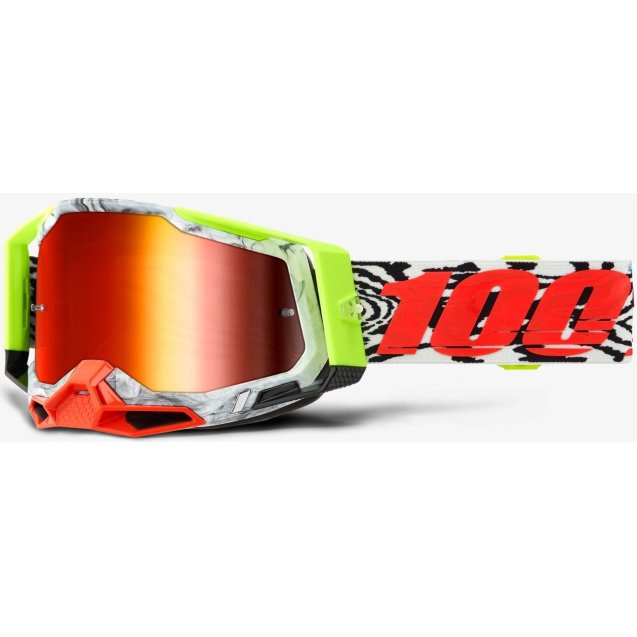 Окуляри 100% RACECRAFT 2 Goggle Engal - Mirror Red Lens