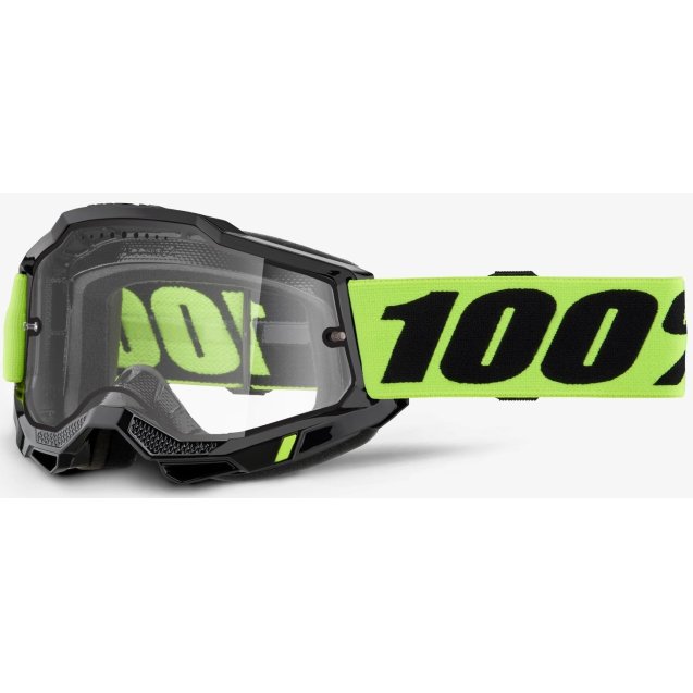 Окуляри 100% ACCURI 2 ENDURO MTB Goggle Neon Yellow - Clear Lens