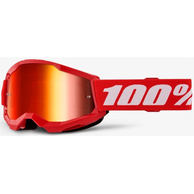 Дитячі окуляри 100% STRATA 2 Youth Goggle Red - Mirror Red Lens