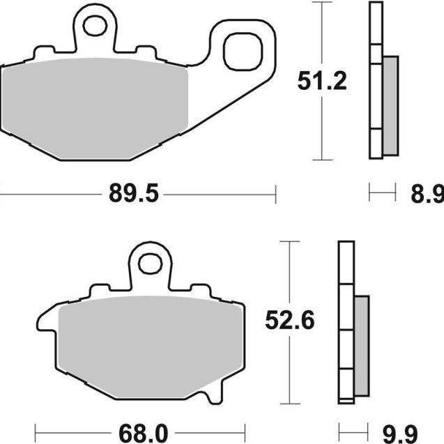 Гальмівні колодки SBS Performance Rear Brake Pads