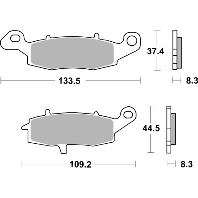 Гальмівні колодки SBS Track Days Front Brake Pads