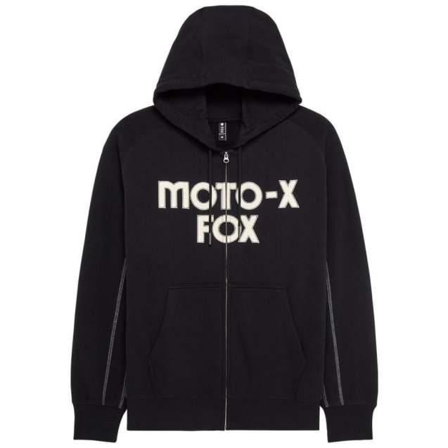 Толстовка FOX Oversize ZIp Hoodie - MOTO-X [Black]