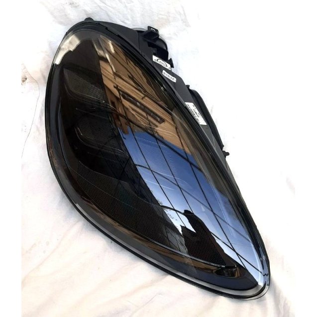 Porsche Cayenne 958 2011+ оптика передняя FULL LED тюнинг 2023+ look  черная SJC