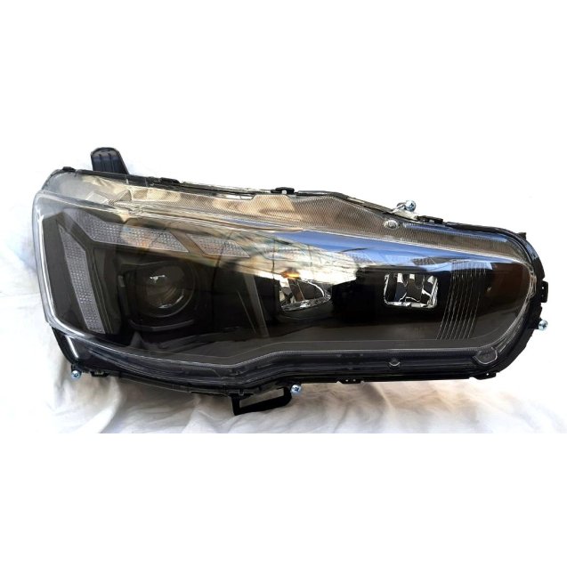 Mitsubishi Lancer X оптика передняя FULL LED Audi A5 стиль 