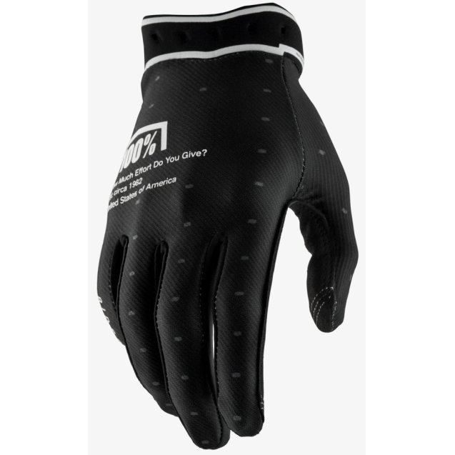 Перчатки 100% RIDEFIT Glove [Dark Black]