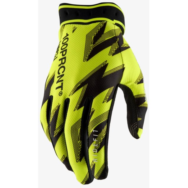Перчатки 100% RIDEFIT Glove [Fluo Yellow]