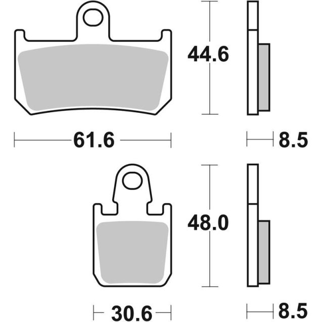 Гальмівні колодки SBS Track Days Front Brake Pads