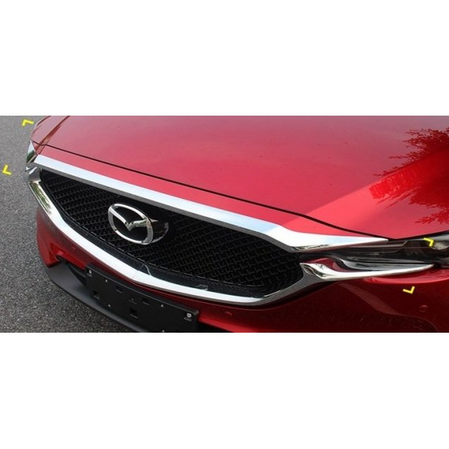 Mazda CX-5 2017+ накладка хром на кромку капота