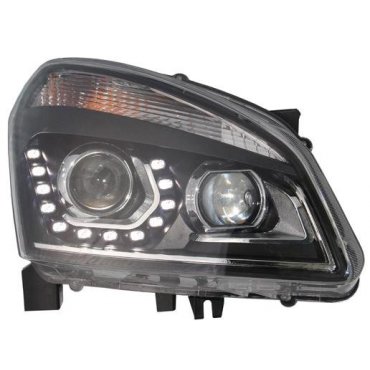 Nissan Qashqai J10 Mk1 оптика альтернативная передняя ксенон стиль VW  Nissan Qashqai J10 Mk1 оптика альтернативная передняя ксенон стиль VW