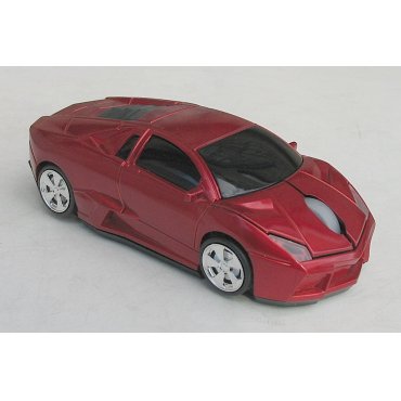 мышка компьютерная беспроводная Lamborghini красная