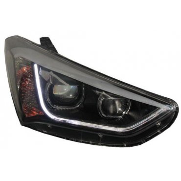 Hyundai Santa Fe 3/ IX45 оптика передняя альтернативная тюнинг, с дневными ходовыми огнями ( DRL) Hyundai Santa Fe 3/ IX45 оптика передняя альтернативная тюнинг, с дневными ходовыми огнями ( DRL)