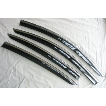 Volkswagen Passat B7 2011+ ветровики дефлекторы окон ASP с молдингом нержавеющей стали / sunvisors