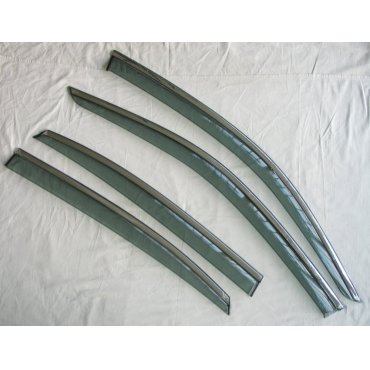 Volkswagen Passat B9 USA 2019+ ветровики дефлекторы окон ASP с молдингом нержавеющей стали / sunvisors