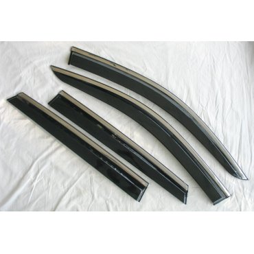 Mercedes Benz GLC 2015+  ветровики дефлекторы окон ASP с молдингом нержавеющей стали / sunvisors